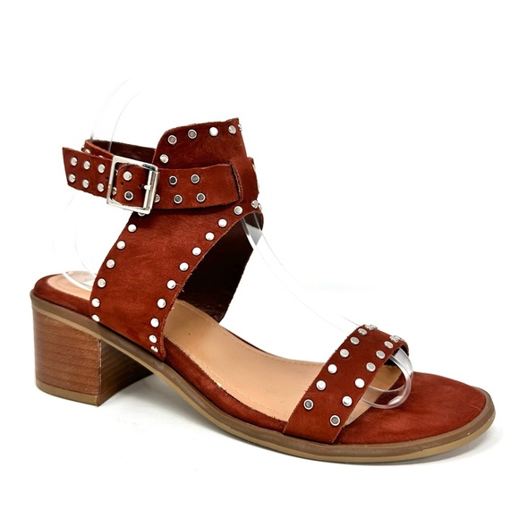 Steve Madden Gila Womens Leather Studded Open Toe Ankle Strap Sandal - Picture 5 of 11